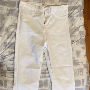 White high waisted Zara jeans